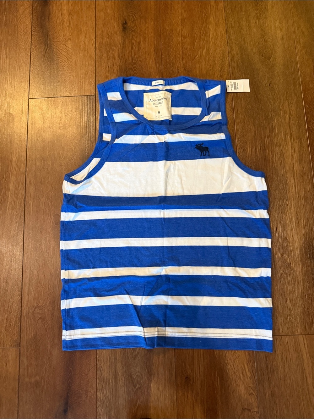 Abercrombie & Fitch Blue and White Striped Kids Tank